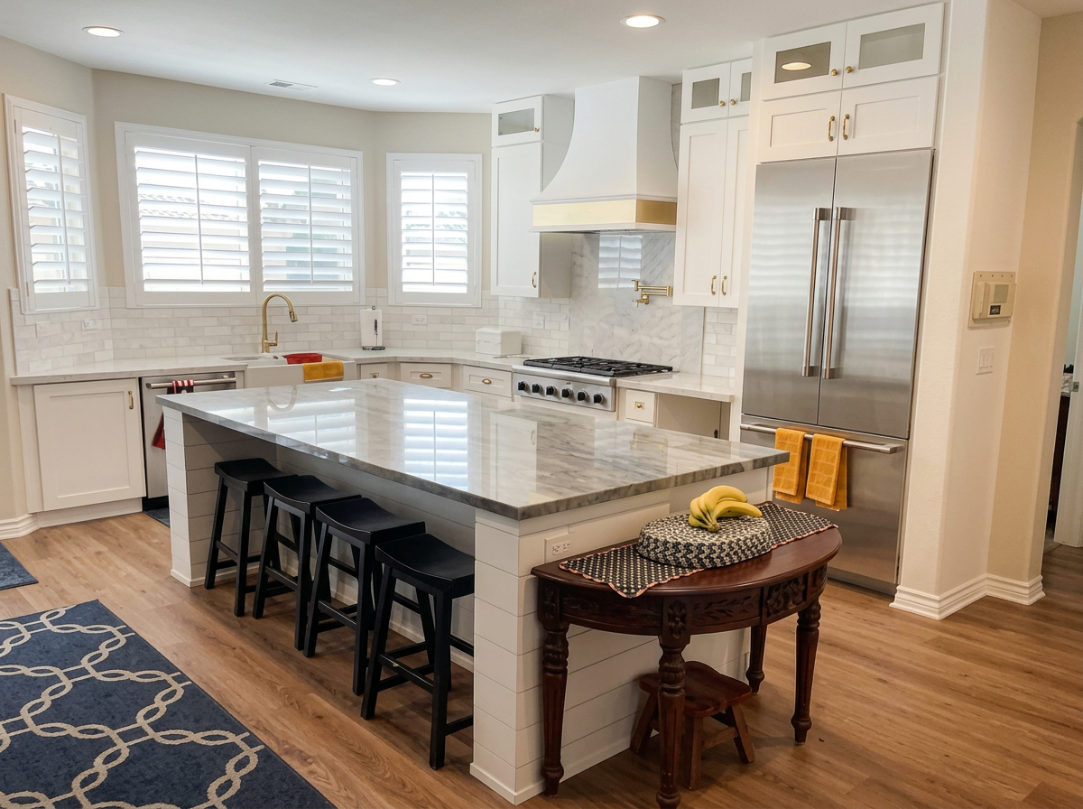 Modern farmhouse kitchen remodel in Murrieta